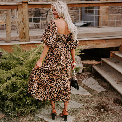Sofie | Sommerkleid mit Panther-Print
