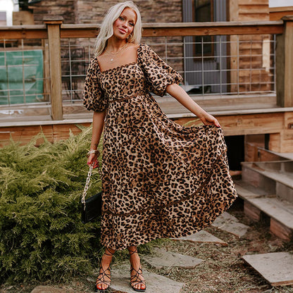Sofie | Sommerkleid mit Panther-Print